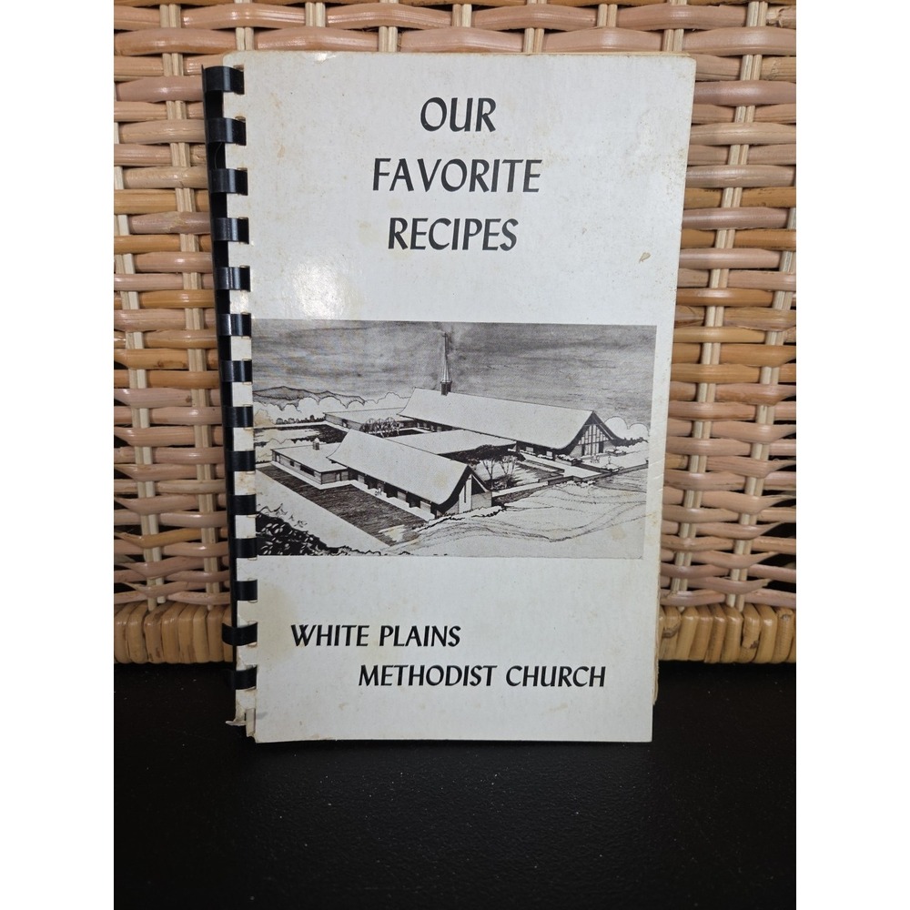 White Plains Methodist Church Cookbook Cary, NC 1965 Local Contributors Vintage - Picture 1 of 15